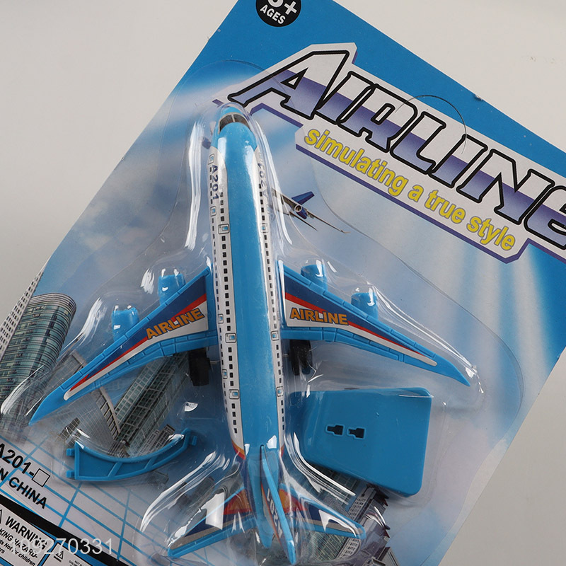 New Arrival Pull Back Airplane Toy Plastic Airplane Model Toy