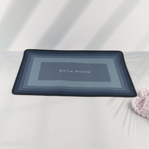 Popular products rectangle waterproof anti-slip floor mat door mat bathroom mat