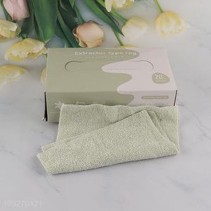 Yiwu market 20pcs microfiber material recyclable cleaning cloth