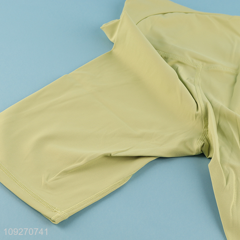 Hot selling ladies elastic sports yoga fitness shorts wholesale