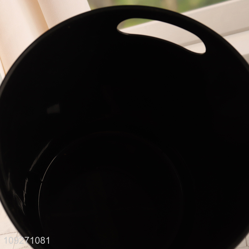 China factory black household plastic waste bin trash can