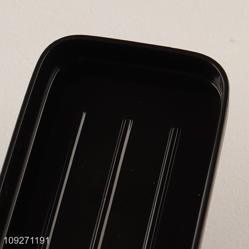 Hot items black plastic soap box soap holder
