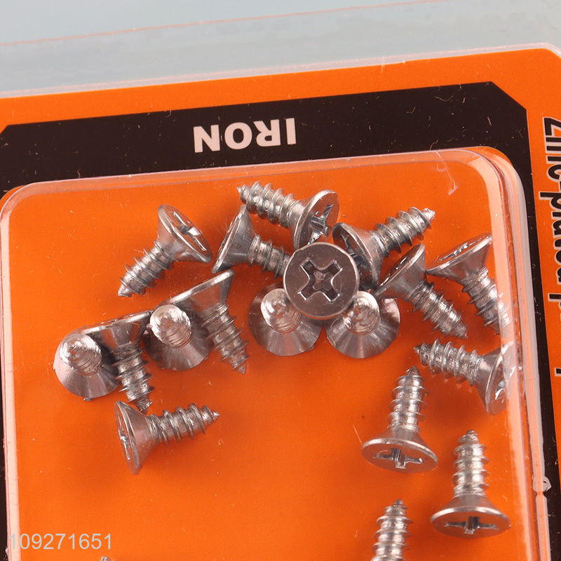 Best quality 3.5*10mm zinc-plated phillips flat head self-tapping screws