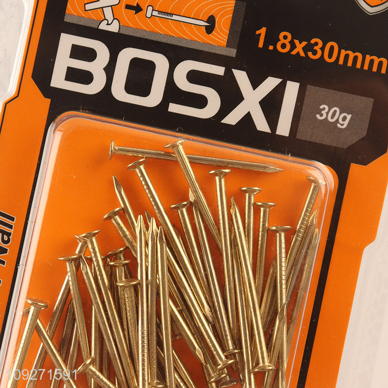 Popular products 1.8*30mm hardware accessories copper nail
