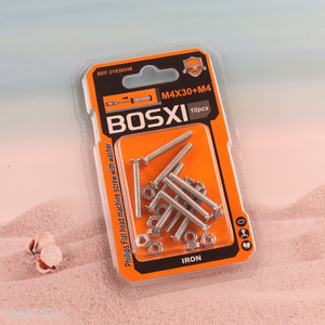 Good price metal phillips flat head machine screw with washer