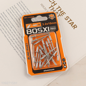 Yiwu market 20pcs 3.2*10mm hardware accessories blind rivet set