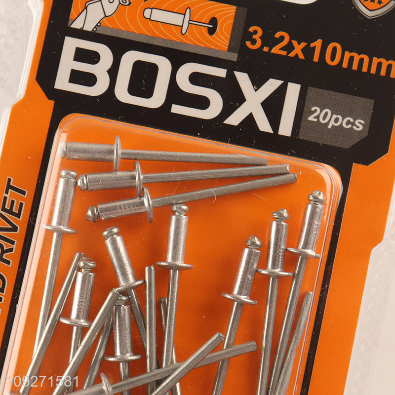 Yiwu market 20pcs 3.2*10mm hardware accessories blind rivet set