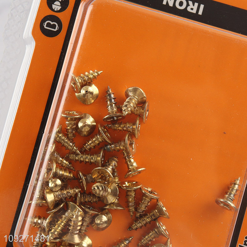 Factory direct sale metal copper-plated phillips flat head self-tapping screws