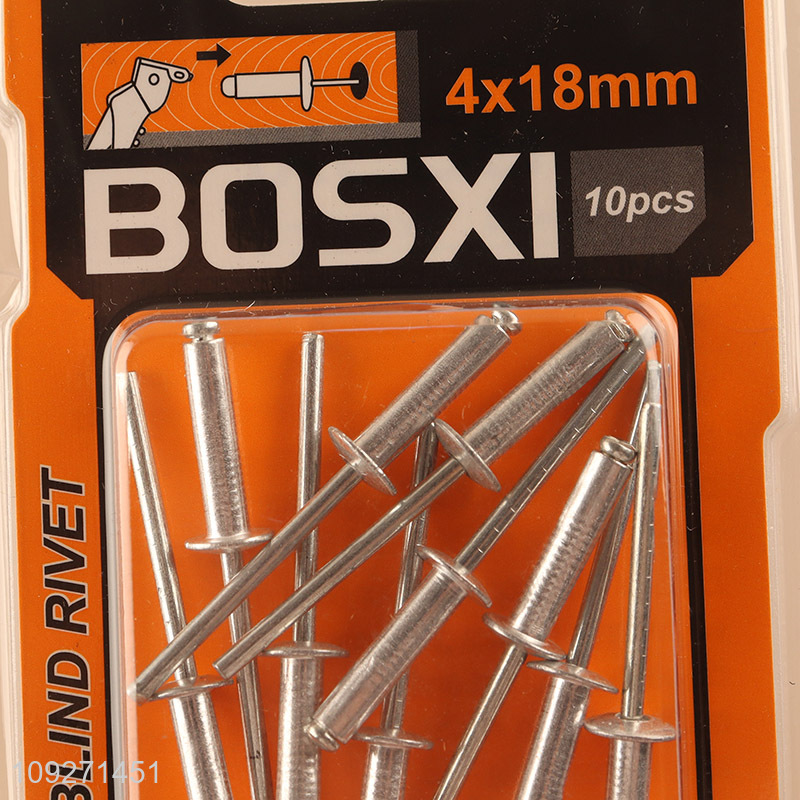 Factory supply metal 4*18mm blind rivet hardware accessories