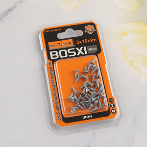 New product 3*10mm zinc-plated phillips flat head self-tapping screws