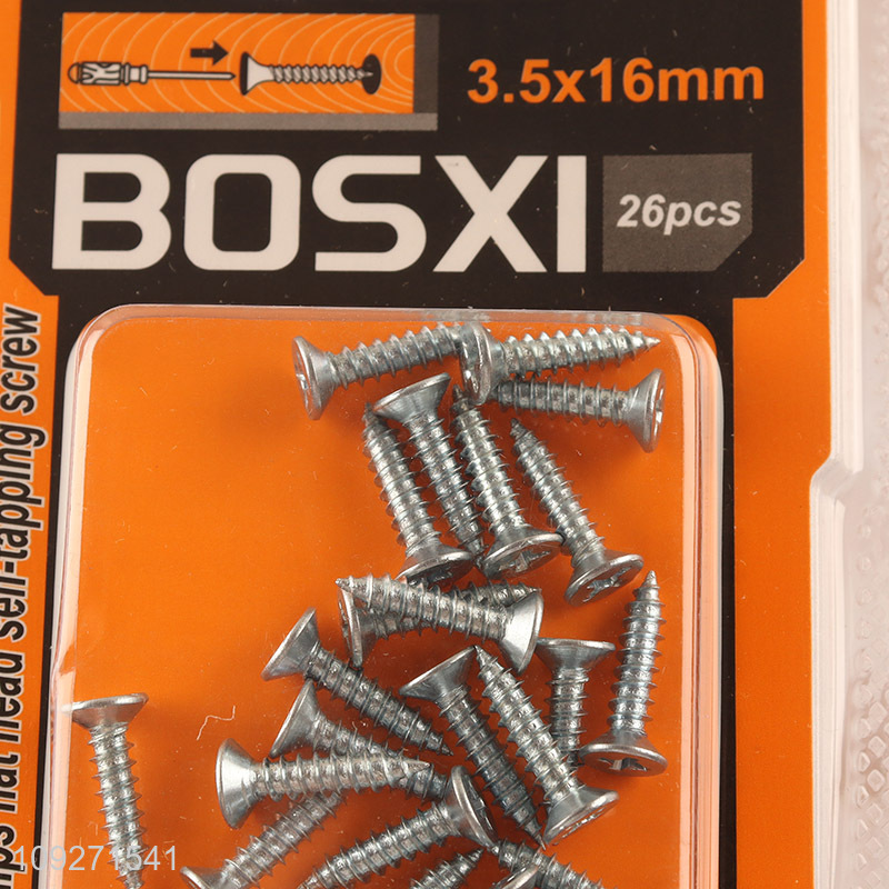 Top selling 3.5*16mm zinc-plated phillips flat head self-tapping screws