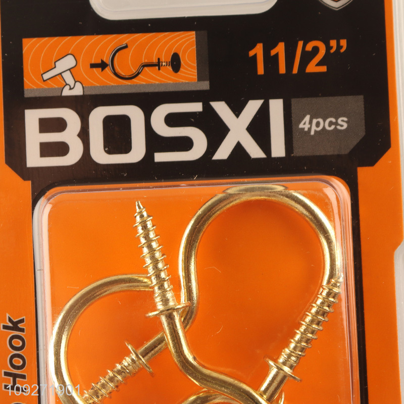Top quality 4pcs hardware accessories self-tapping screws hooks