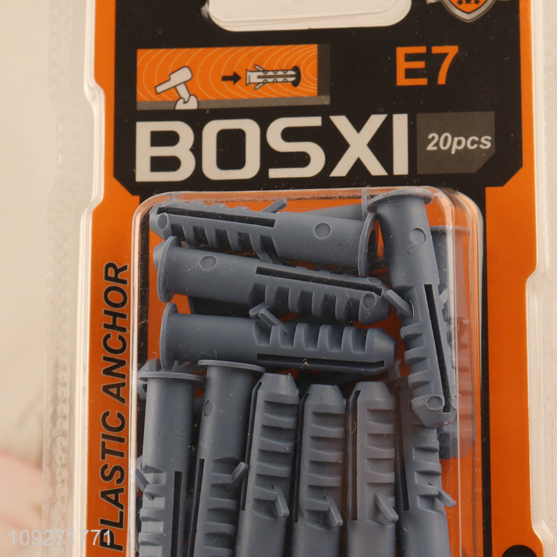 Top selling 20pcs plastic expansion screw tube set