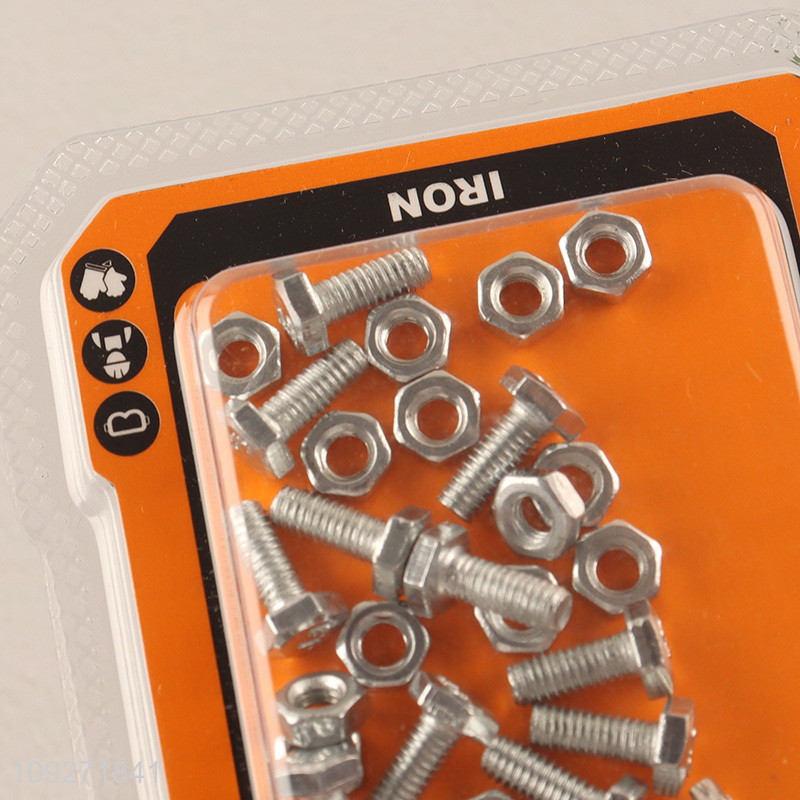 Top products 14pcs iron screws and nuts set for hardware accessories