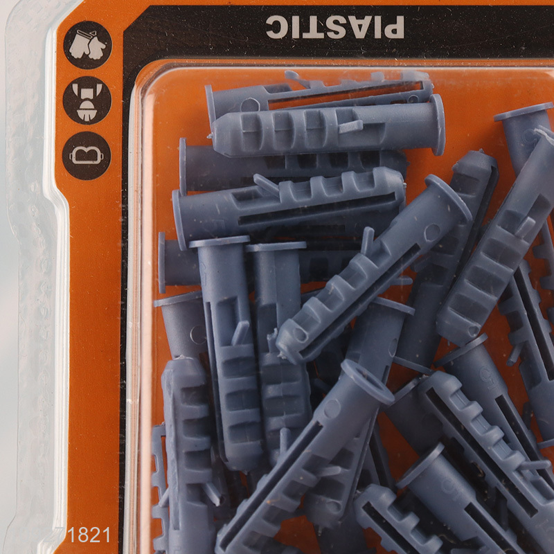 Best sale 30pcs plastic wall anchor and screw set