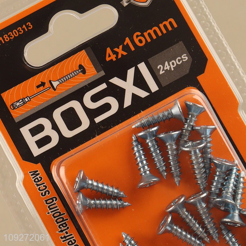 Top sale 4*16mm zinc-plated phillips flat head self-tapping screws