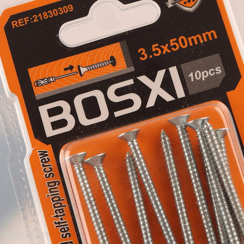 Best sale 3.5*50mm zinc-plated phillips flat head self-tapping screws