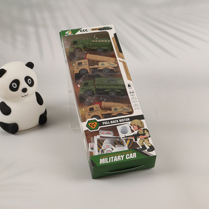 Factory price military car children's toy pull back car set