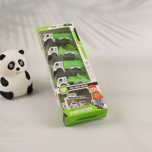 China supplier 4pcs diy children's toy pull back car set for sale