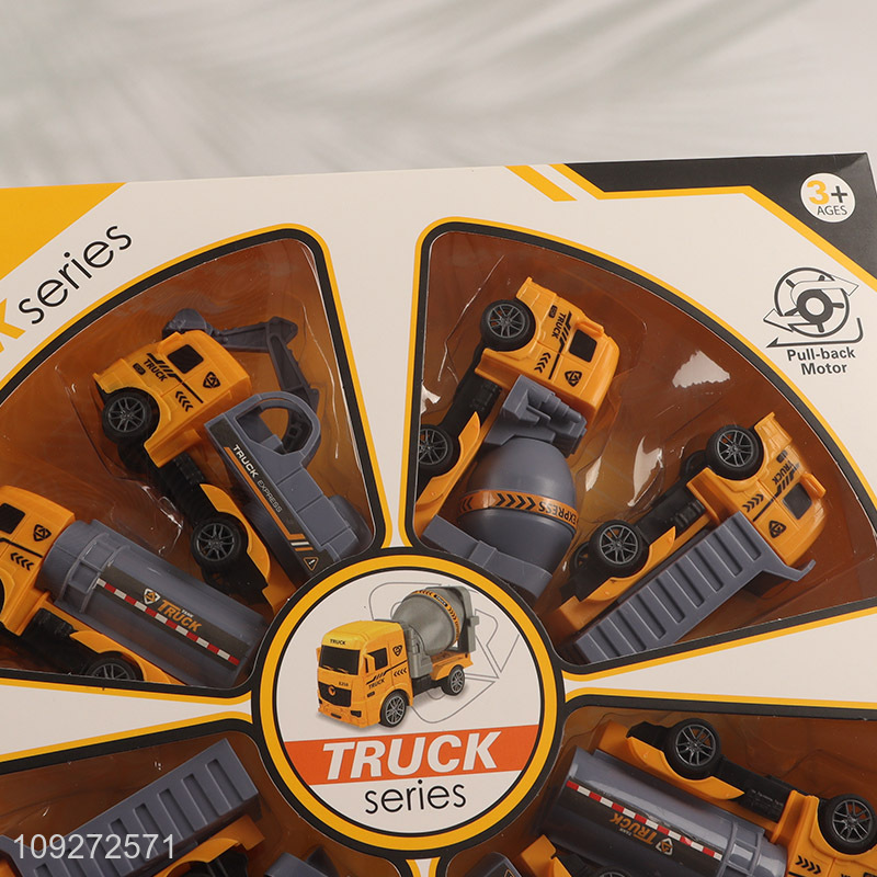 Hot sale truck series children's toy pull back car set wholesale