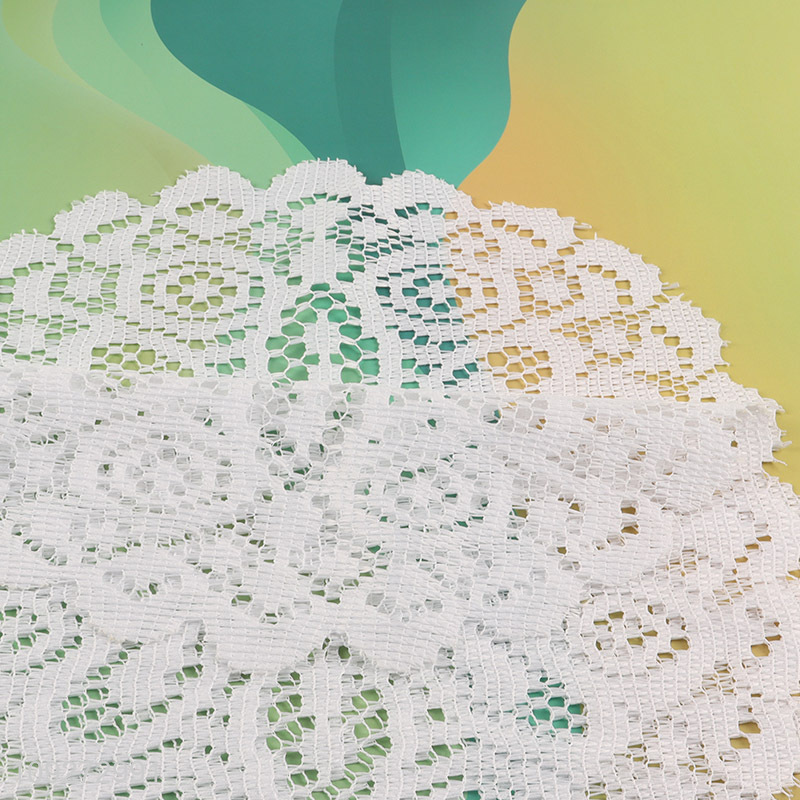 Yiwu market hollow polyester dinner mat place mat set