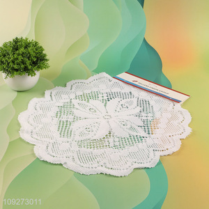 Hot items 2pcs hollow polyester dinner mat place mat