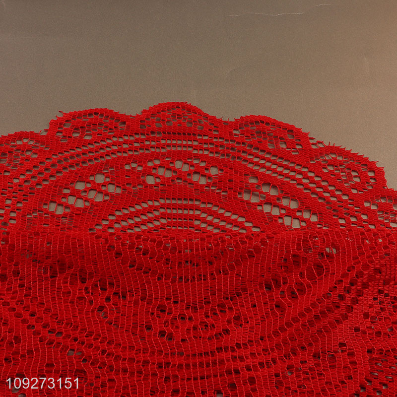 Top products red polyester dinner mat placemat table mats