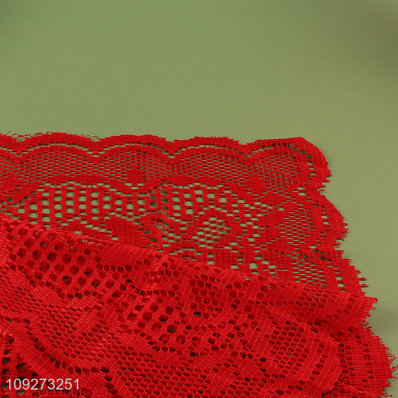 Good quality red 2pcs dinner mat placemat table mats for sale