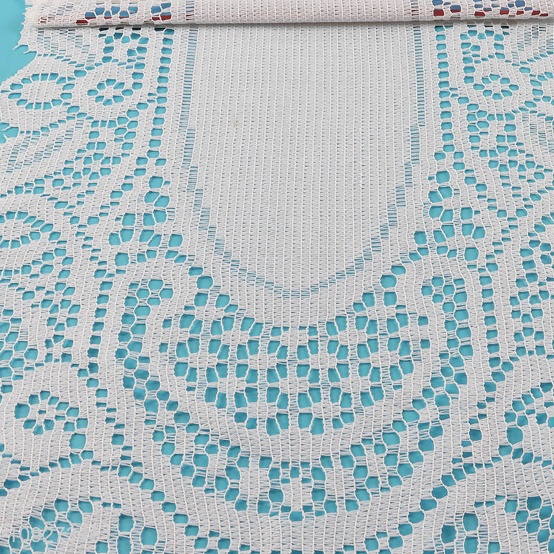 Hot items polyester hollowtable runner table decoration