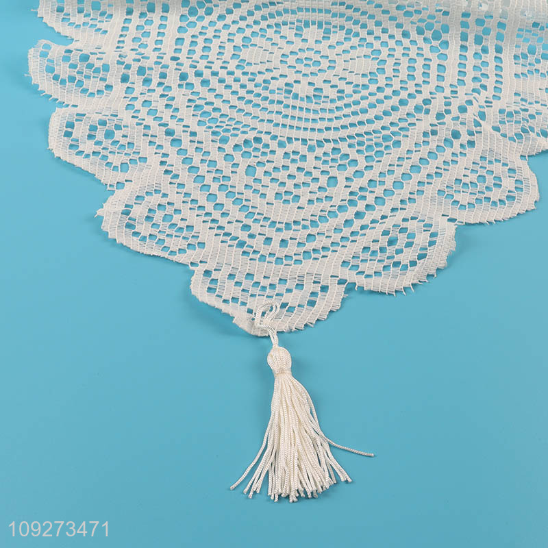 Top products hollow polyester table runner table decoration