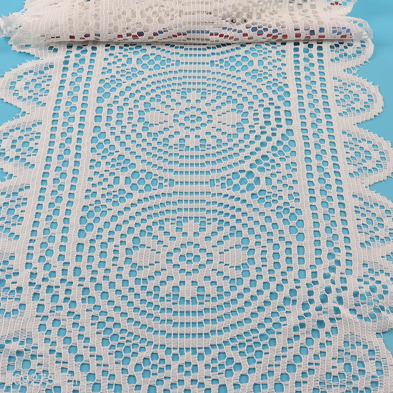 Top products hollow polyester table runner table decoration