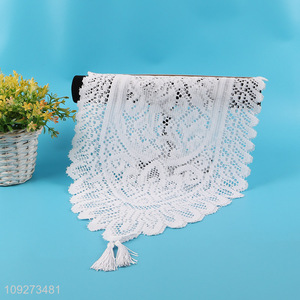 Top sale hollow polyester table runner table decoration for restaurant