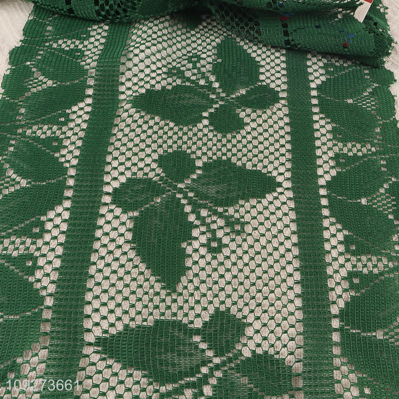 Low price green restaurant table runner table decoration table flags