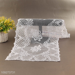 China wholesale polyester hollow table runner table decoration table flags