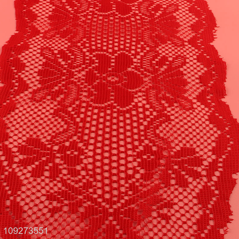 Best selling red hollow polyester table runner table decoration table flags