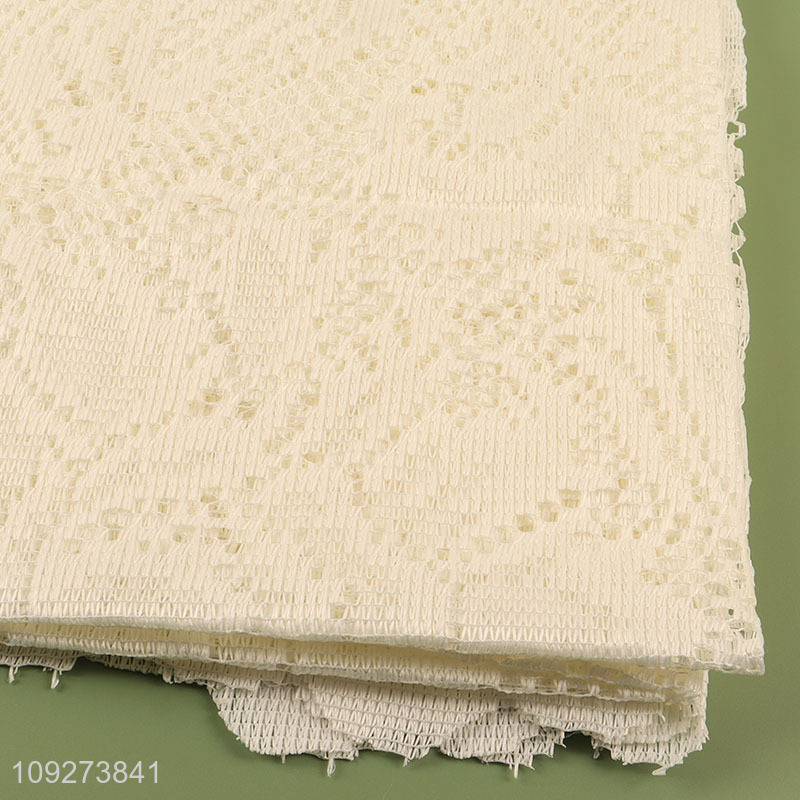 Hot products hollow polyester table cloth table decoration