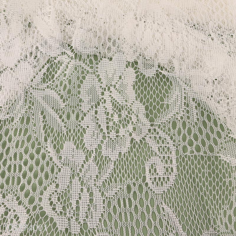 Popular products white polyester window curtain for room decor