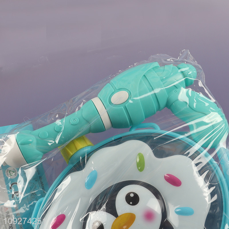 Good quality cartoon kids backpack water gun toy for sale