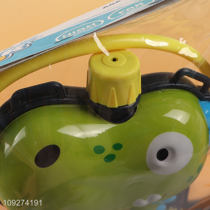 Factory price dinosaur cartoon kids water gun toy with backpack