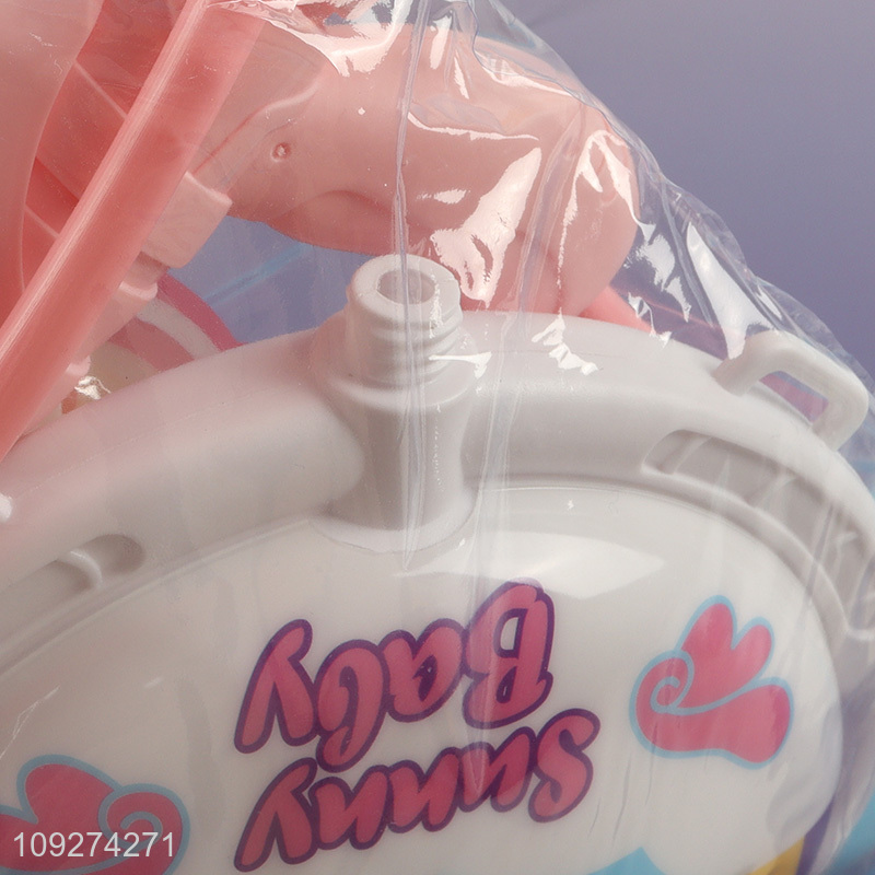 Low price summer outdoor kids backpack water gun toy