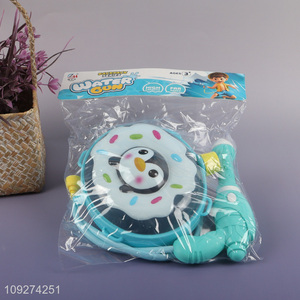 Good quality cartoon kids backpack water gun toy for sale