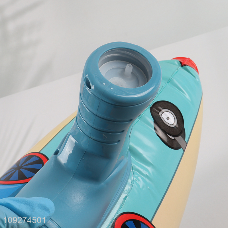 Yiwu market kids inflatable plane spray water gun toys