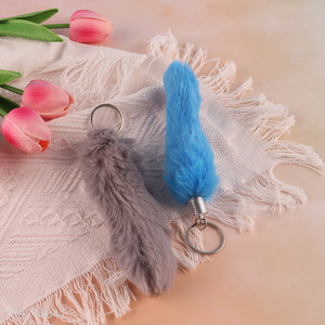 New arrival portable plush keychain key rings for gifts