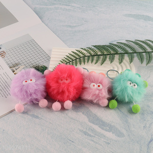 Good quality plush monster keychain key rings for gifts