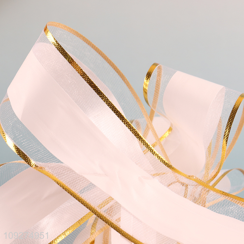 Good selling gifts packaging ribbon pull bow flower