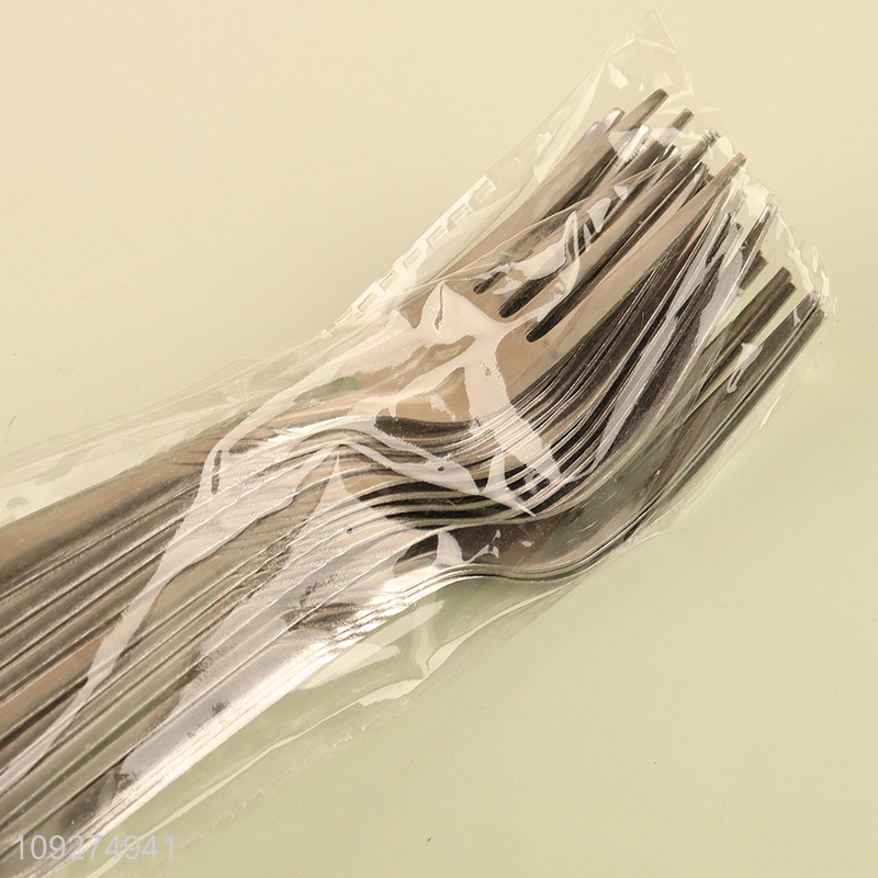 Yiwu market 12pcs stainless steel tableware fork for home