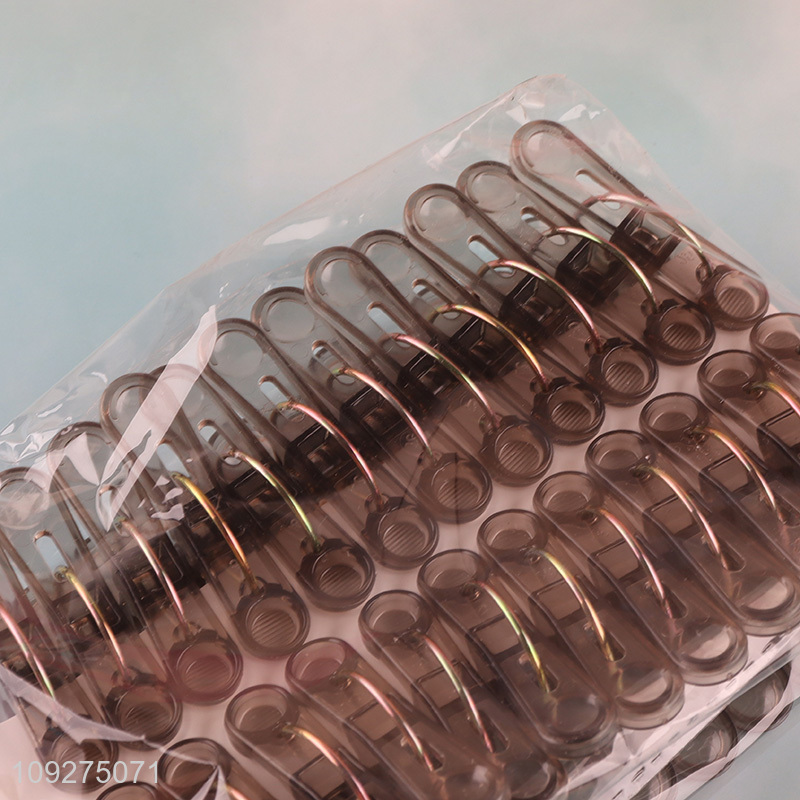 New arrival multifunctional 24pcs plastic clothes clips clothes pegs