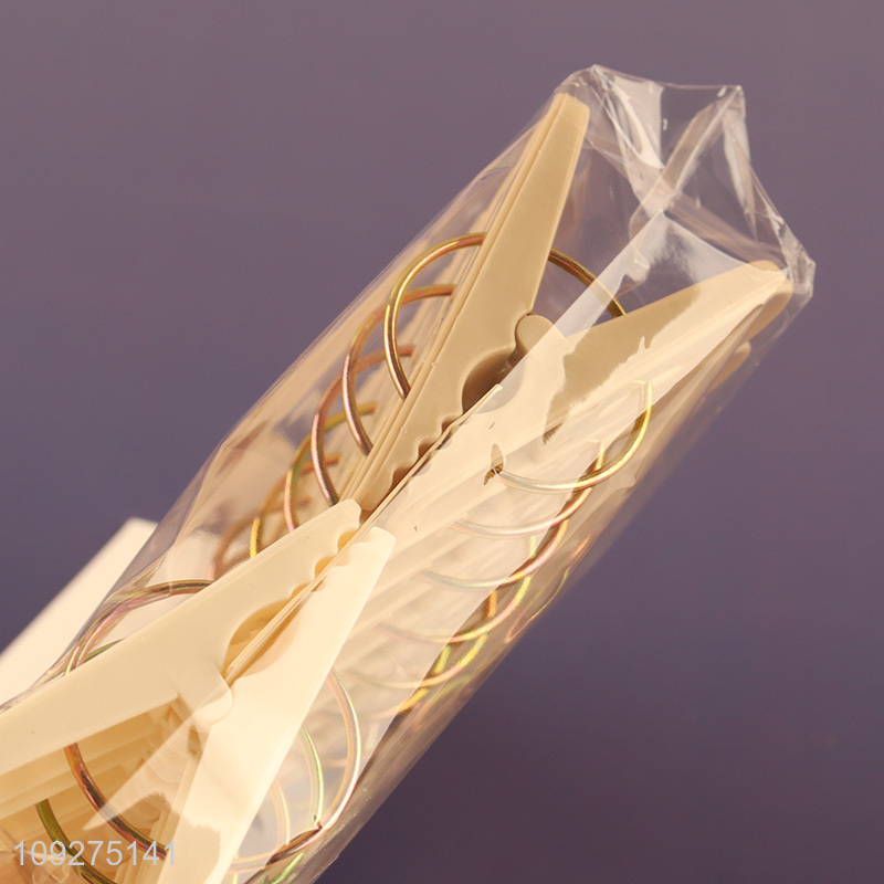 Factory supply 16pcs plastic clothes clips clothes pegs for household