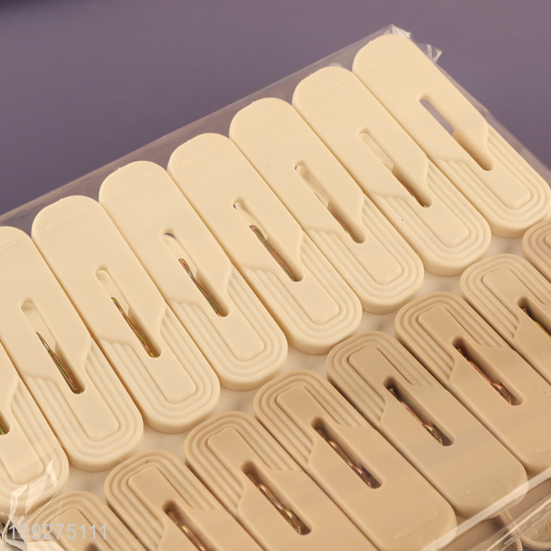 China products 16pcs heavy duty plastic clothes clips clothes pegs