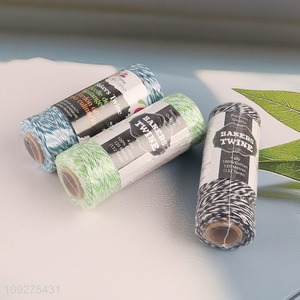 Hot products multicolor cotton wrapping twine diy packaging rope